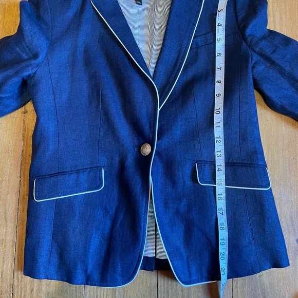 Talbots blue and white blazer worn once - Picture 5 of 8